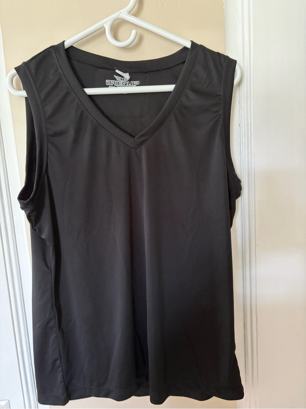 Women’s Black V-Neck Performance Tank